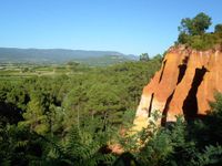 Ockerfelden von Roussillon, Provence